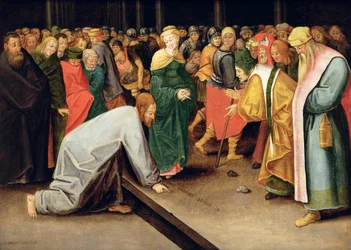 Kristus og kvinnen grepet i ekteskapsbrudd, 1628